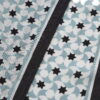 Black and Turquoise Mosaic Modal Scarf Zoraida - detail 6