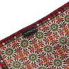 Red and Green Square Silk Scarf Zubaida - detail 7