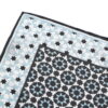 Black and Blue Square Silk Scarf Zoraida - detail 7