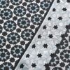 Black and Blue Square Silk Scarf Zoraida - detail 8