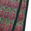 Green and Red Silk and Wool Scarf Ufuq - detail 8
