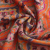 Pañuelo Seda y Lana Naranja Nasim - detalle 9