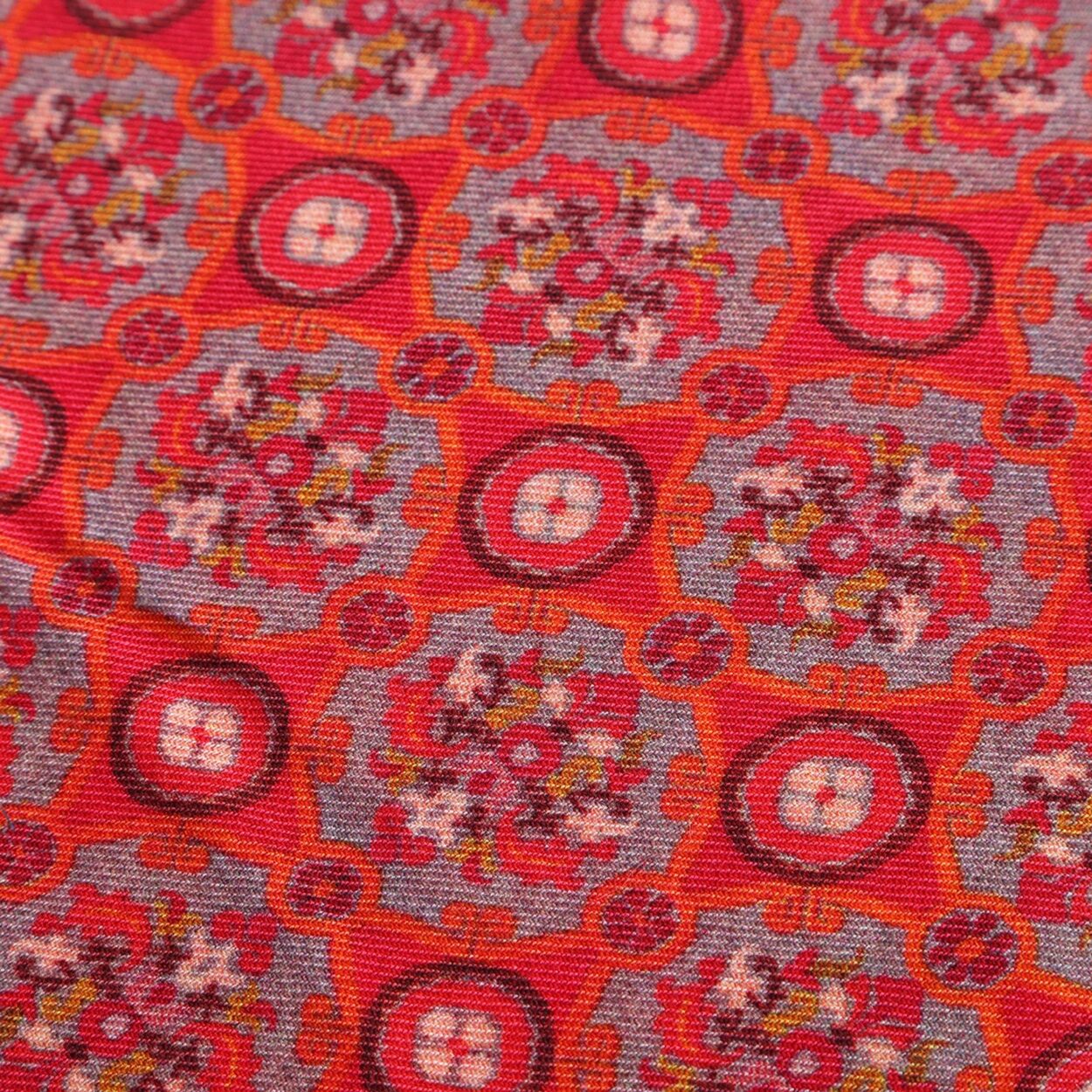 Pañuelo Seda y Lana Rojo Naum - detalle 9