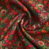 Green Silk and Wool Scarf Sarab - detail 10