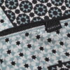 Pañuelo Modal Negro y Turquesa Mosaicos Zoraida - detalle 7